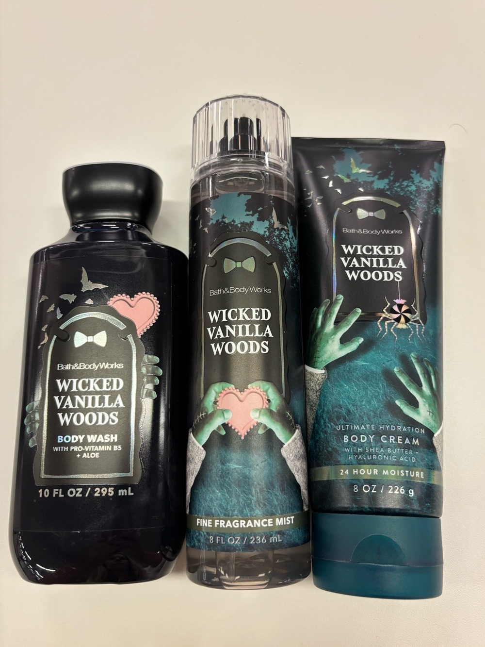 Bath & Body Works Wicked Vanilla Woods Body Care Set
